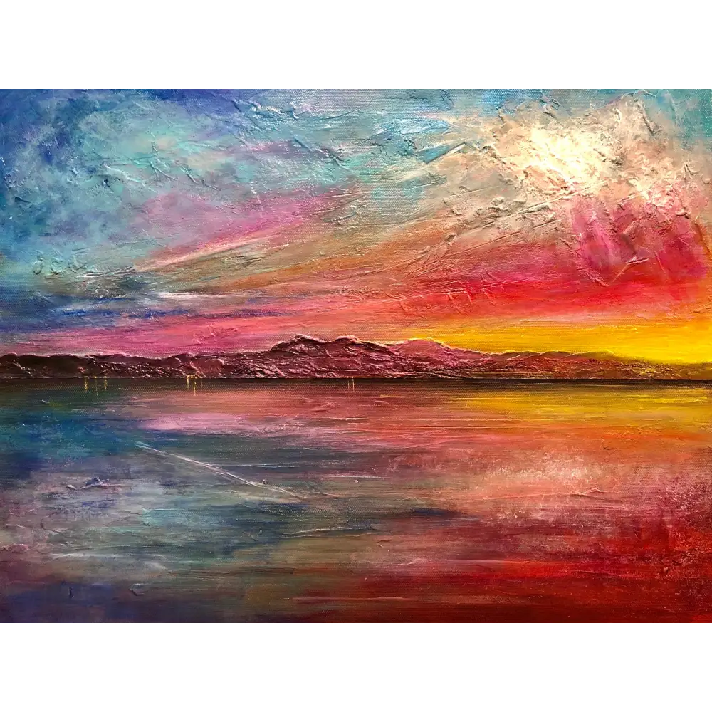 Arran Sunset ii - Scottish Art Prints - Gallery Scotland