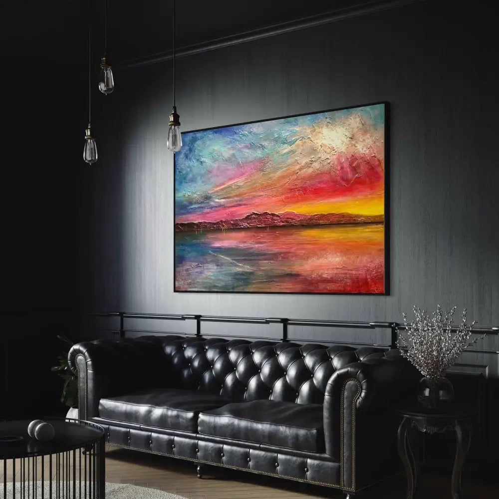 Arran Sunset ii - Scottish Statement Interior Wall Art - Gallery Scotland