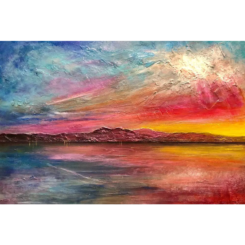 Arran Sunset ii - Scottish Statement Interior Wall Art - Gallery Scotland