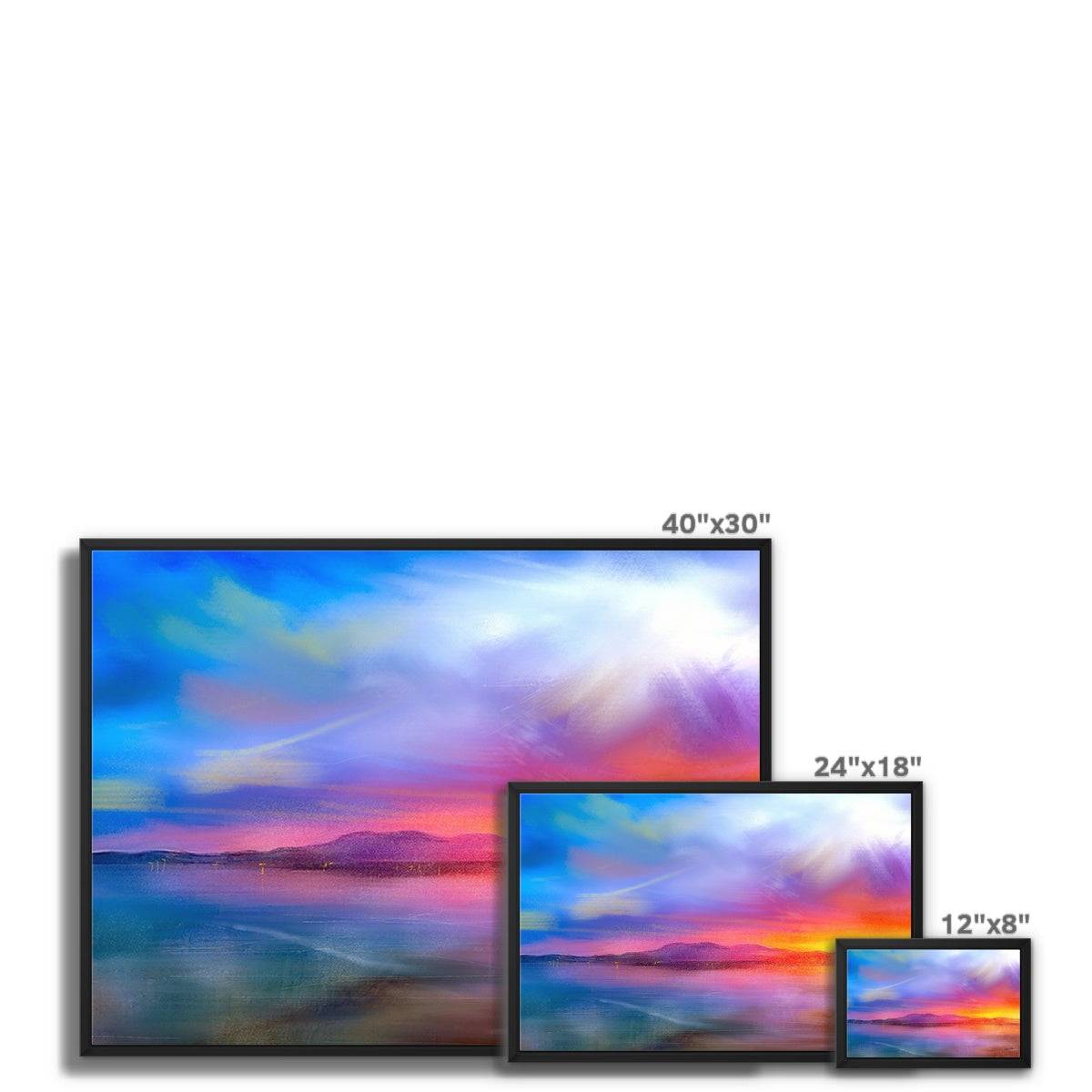 Arran Sunset Painting | Framed Canvas Prints From Scotland