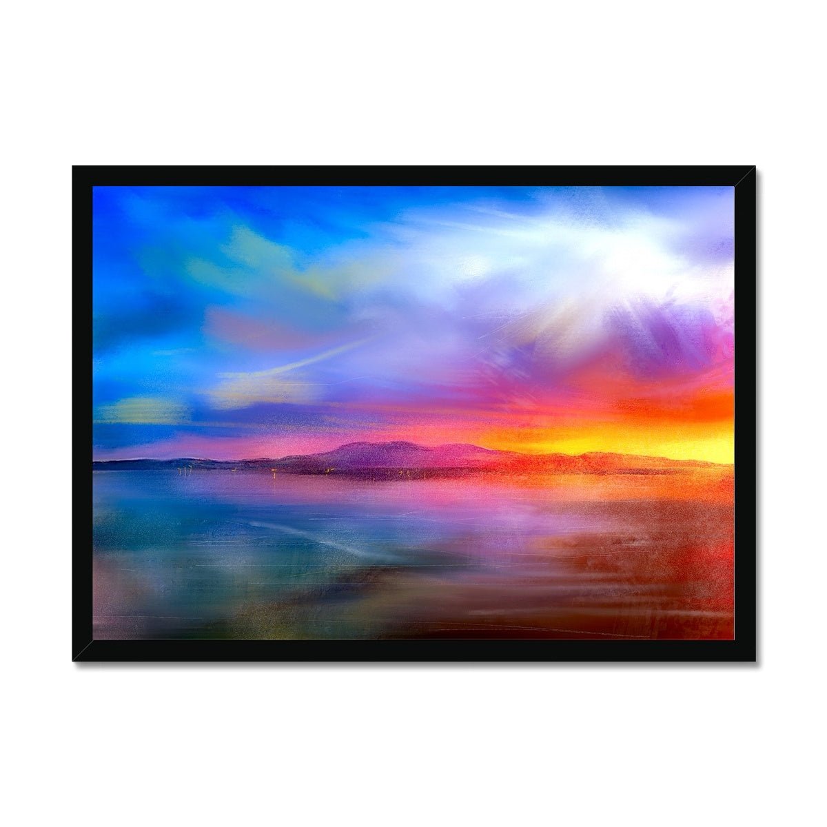 Arran Sunset Painting | Framed Prints From Scotland