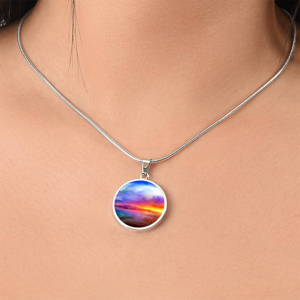 Arran Sunset | Scottish Art Jewellery | Luxury Necklace