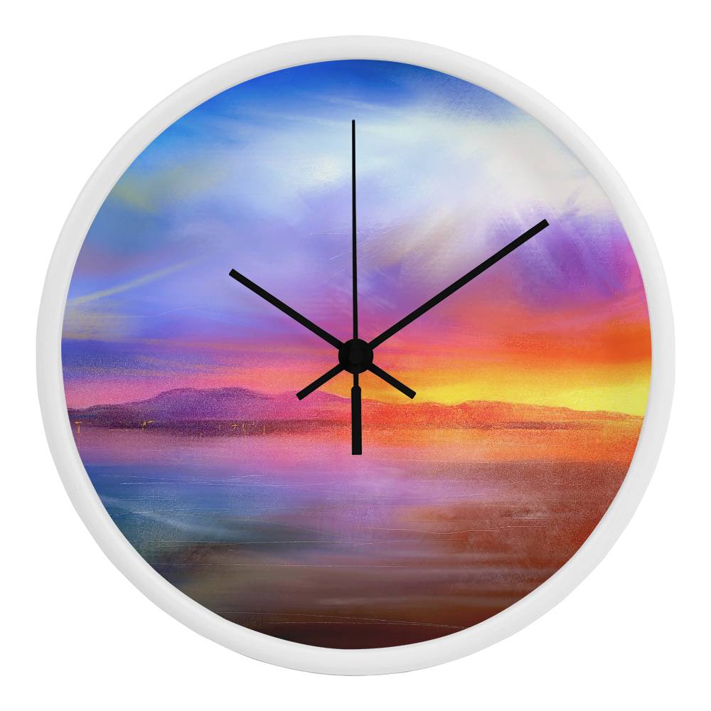 Arran Sunset | Wall Art Clock | Scotland