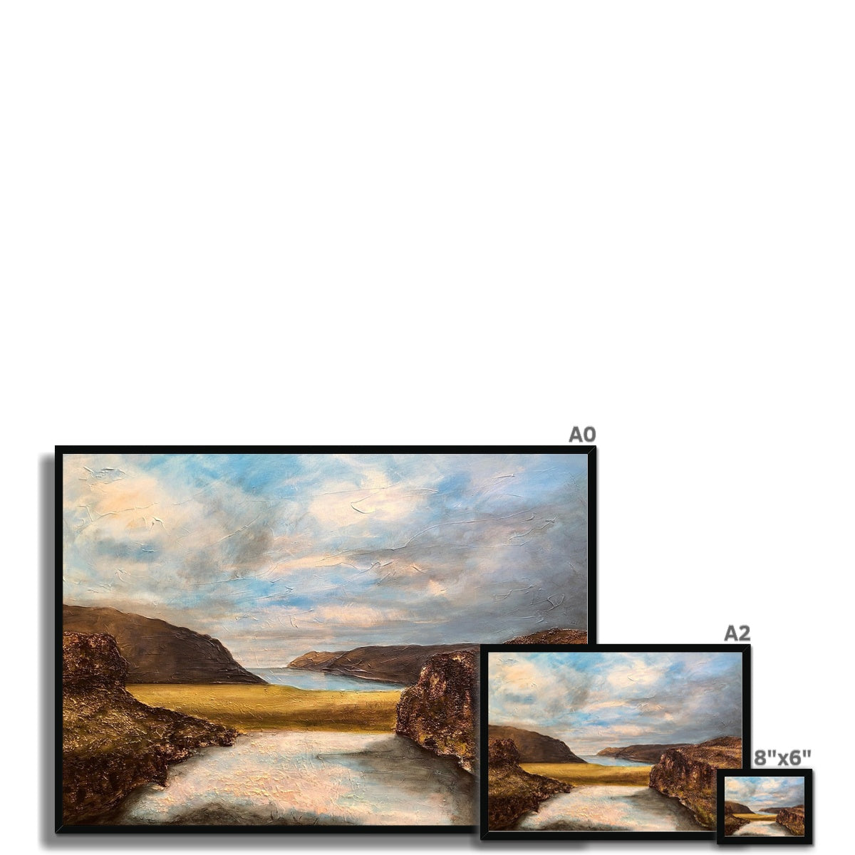 Westfjords Iceland Painting | Framed Prints From Scotland-Framed Prints-World Art Gallery-Paintings, Prints, Homeware, Art Gifts From Scotland By Scottish Artist Kevin Hunter