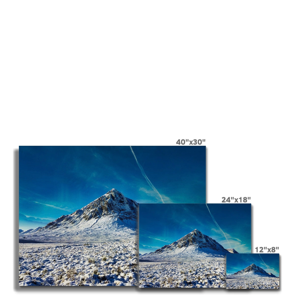 Buachaille Etive Mor Snow Glencoe Scottish Landscape Photography | Canvas