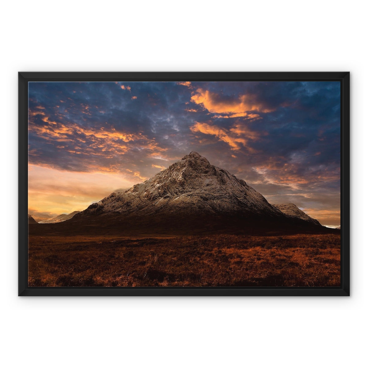 Buachaille Etive Mor Dusk Glencoe Scottish Landscape Photography | Framed Canvas