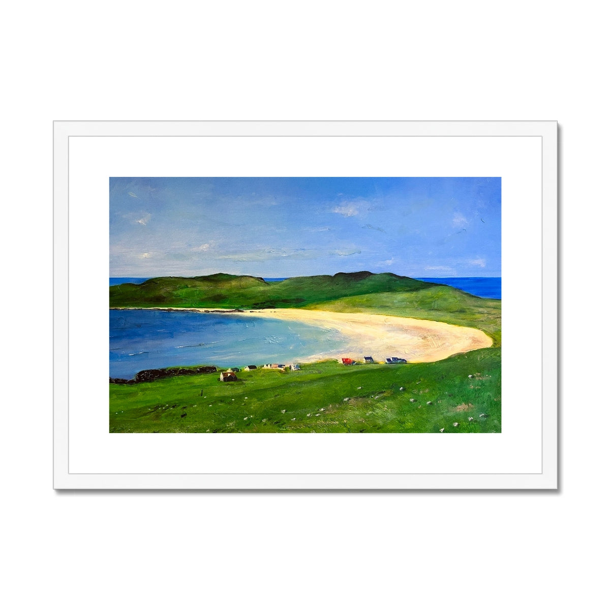 Balephuil Beach Tiree Framed & Mounted Print