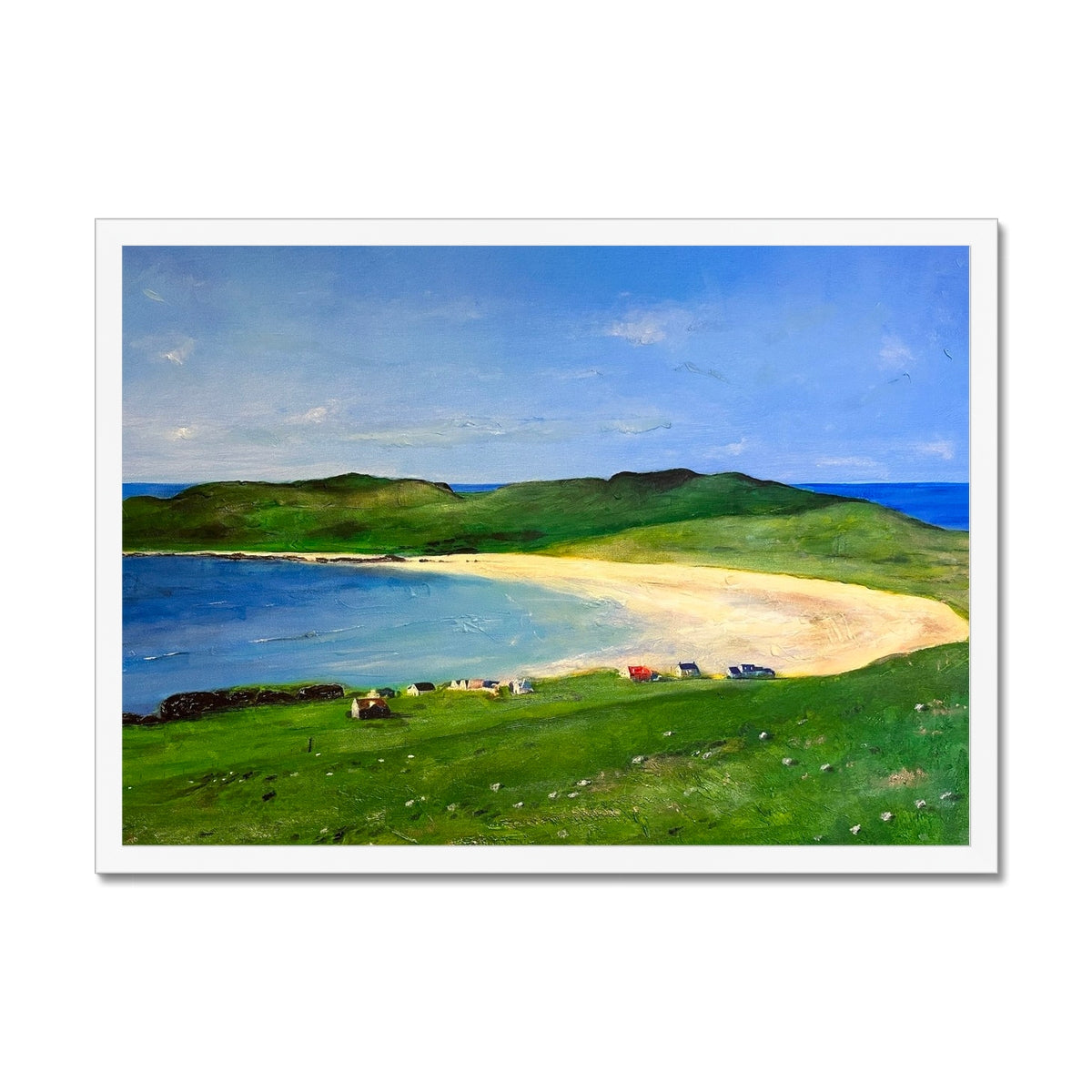 Balephuil Beach Tiree Framed Print
