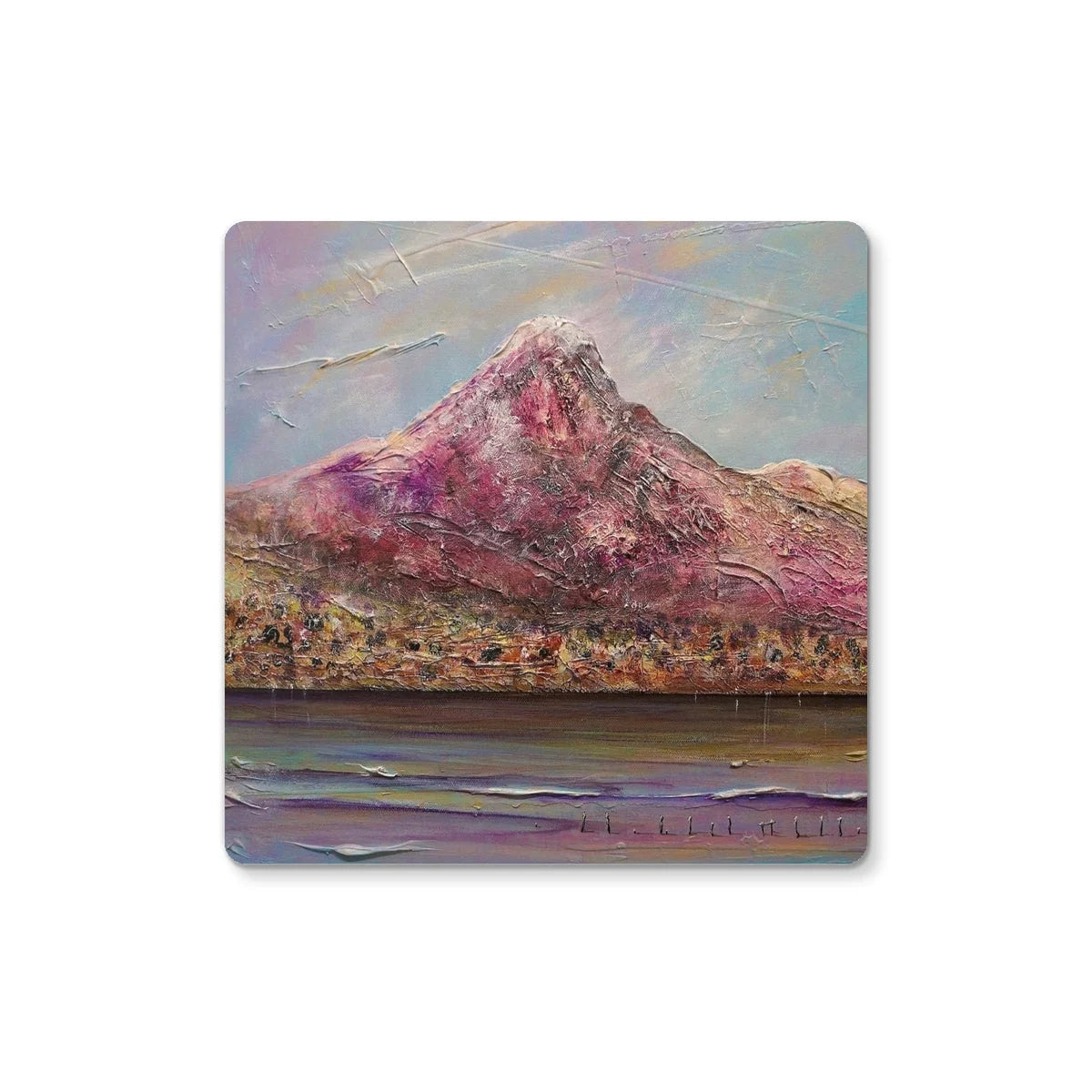 Ben Lomond Coaster - Lochs & Mountains Art Gallery Scotland Worldwide Shipping Scottish and Paintings Prints by Artist Hunter