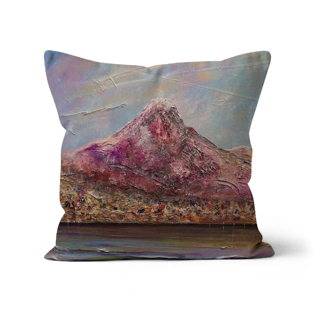 Ben Lomond Cushion - Lochs & Mountains Art Gallery Scotland Worldwide Shipping Scottish and Paintings Prints by Artist Hunter