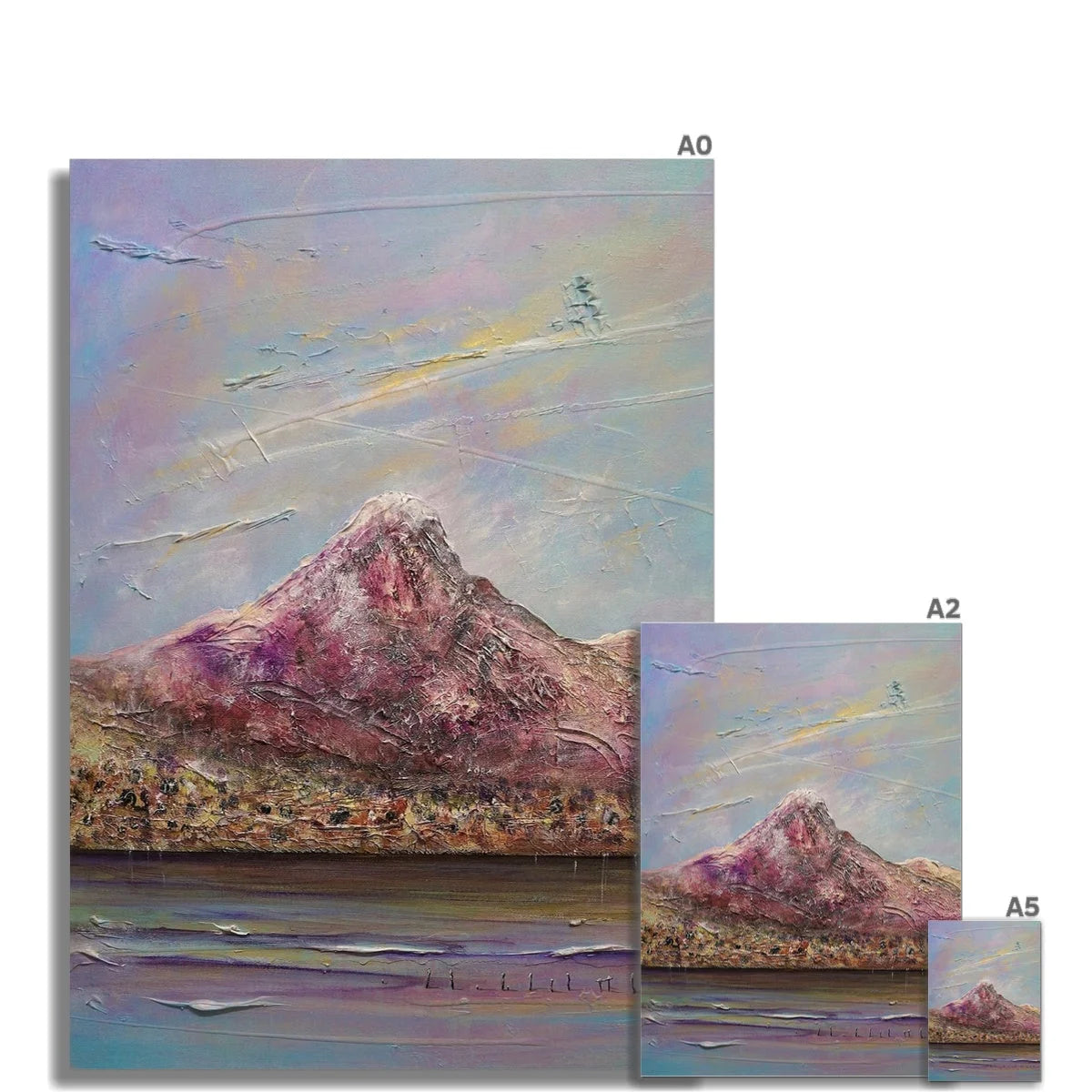 Ben Lomond Fine Art Print - Lochs & Mountains Gallery Scotland Worldwide Shipping Scottish and Paintings Prints by Artist Hunter