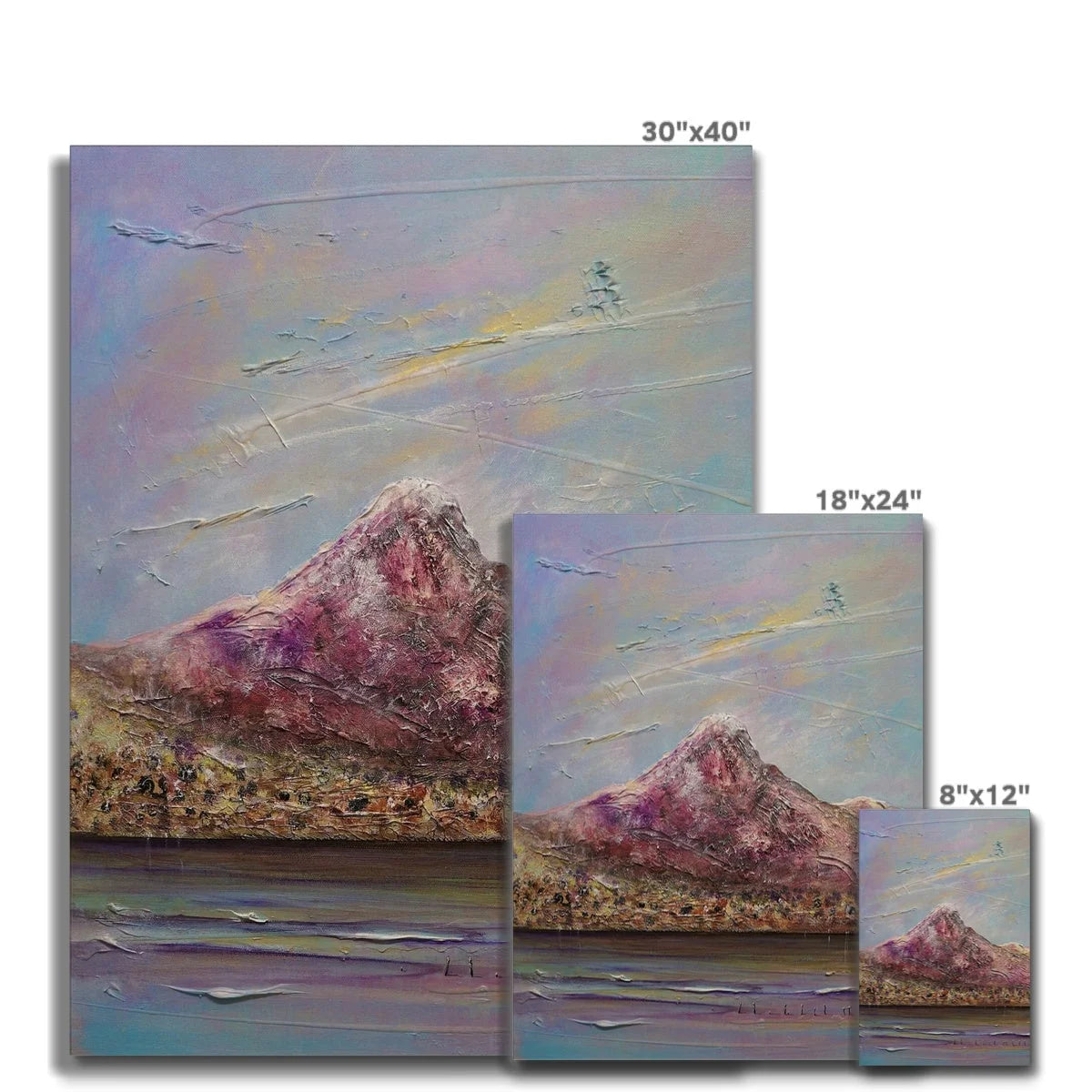 Ben Lomond Original Landscape Painting on Canvas - Lochs & Mountains Art Gallery Scotland Worldwide Shipping Scottish and Paintings Prints