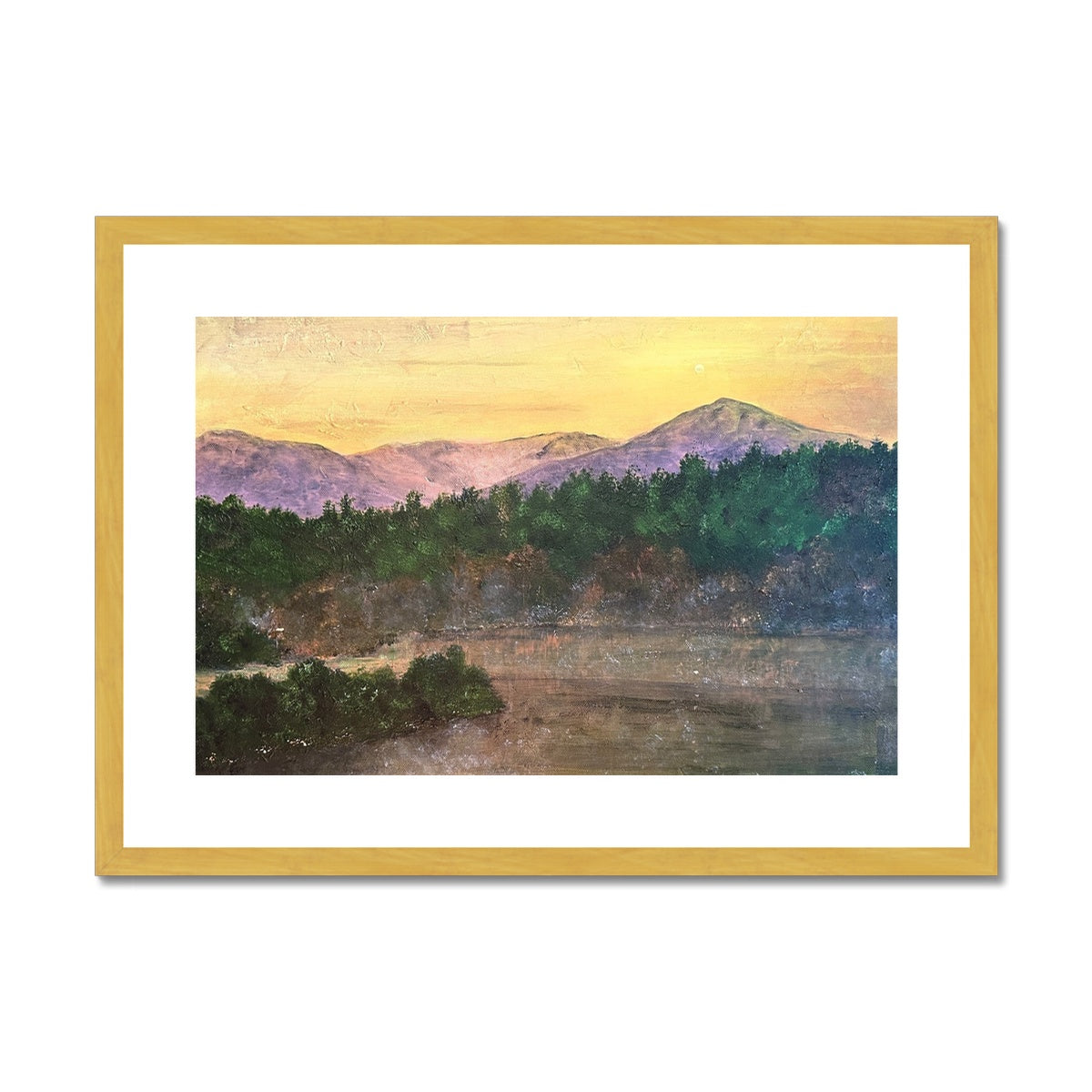 Ben Tee Invergarry Painting | Antique Framed & Mounted Prints From Scotland