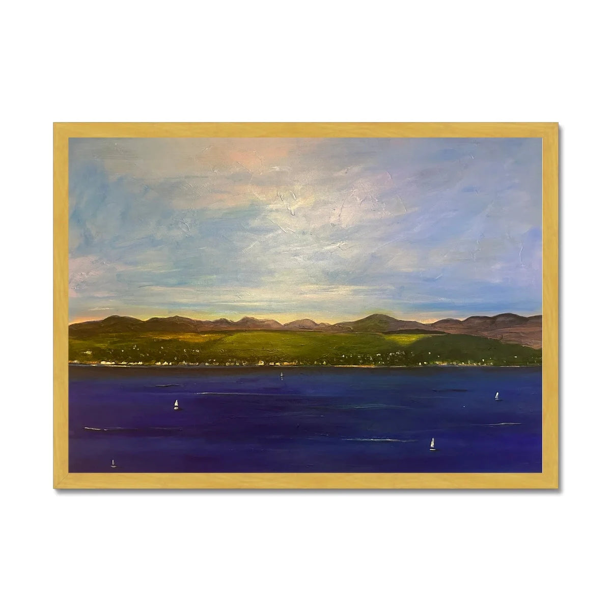 The Biggie Antique Framed Print - River Clyde Art Gallery Scotland Worldwide Shipping Scottish Artist Fine Prints and Paintings Collection