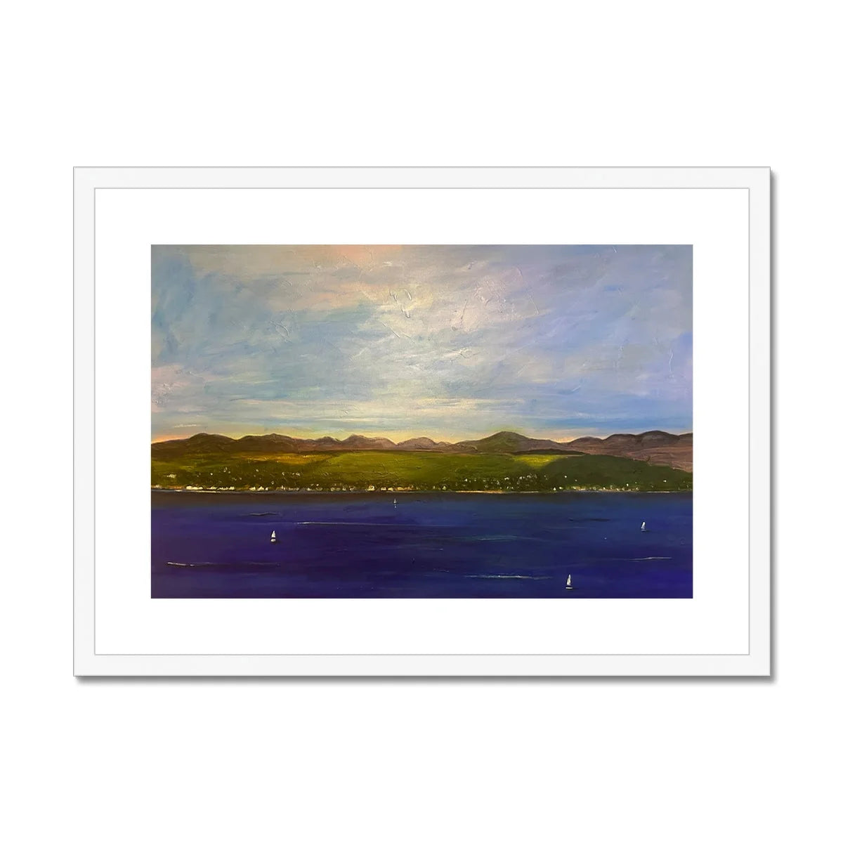 The Biggie Framed & Mounted Print - River Clyde Art Gallery Scotland Worldwide Shipping Scottish Artist Fine Prints and Paintings