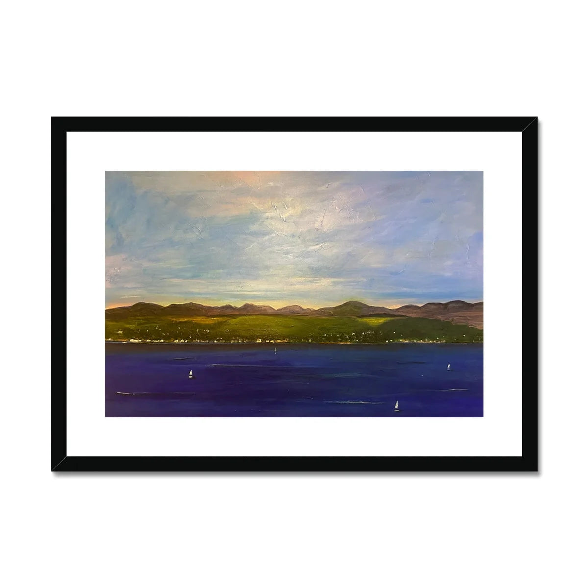 The Biggie Framed & Mounted Print - River Clyde Art Gallery Scotland Worldwide Shipping Scottish Artist Fine Prints and Paintings