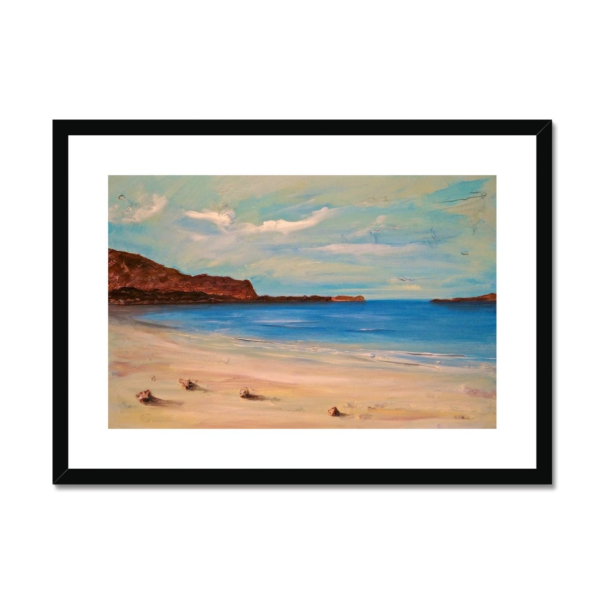 Bosta Beach Lewis Painting | Framed & Mounted Prints From Scotland