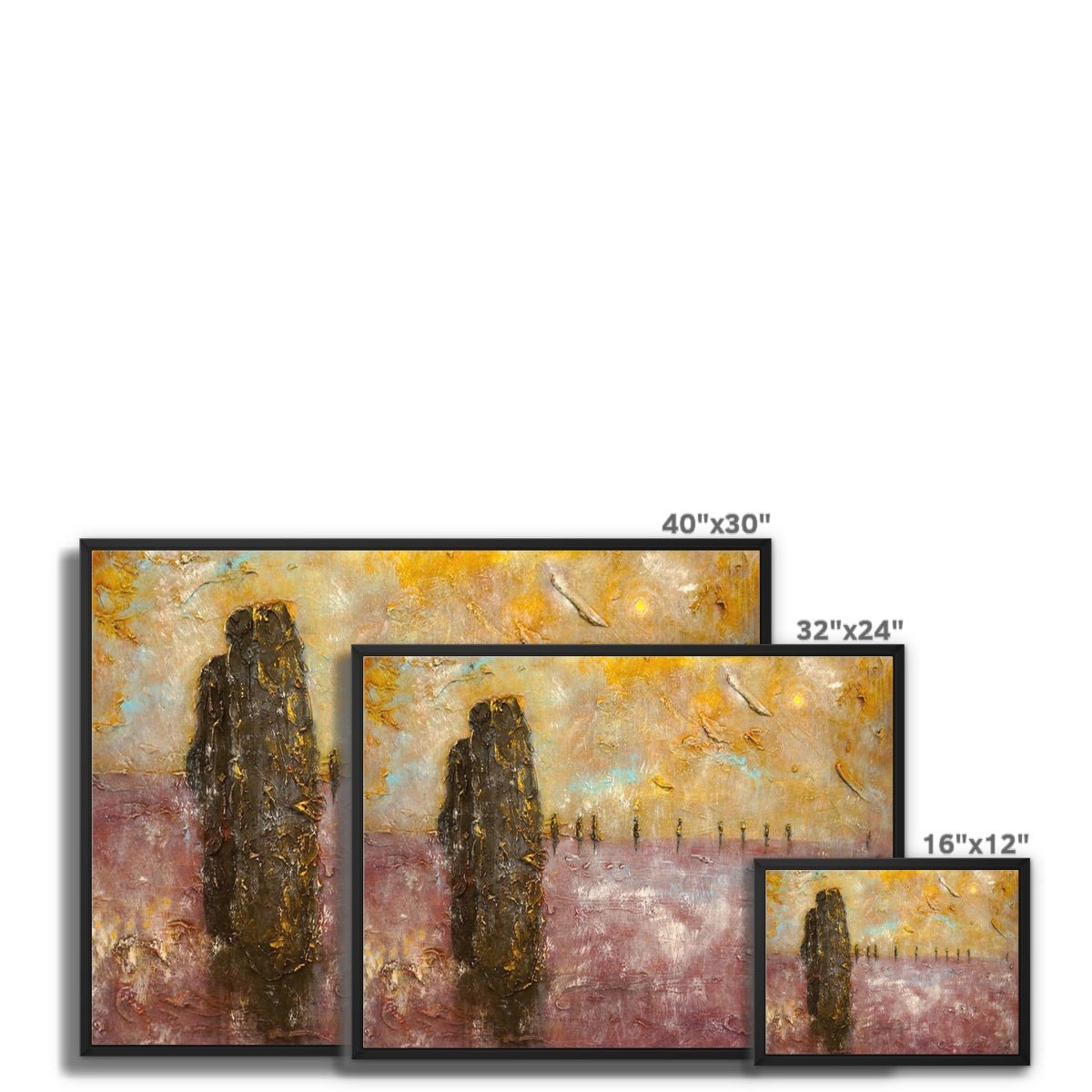 Brodgar Mist Orkney Painting | Framed Canvas From Scotland