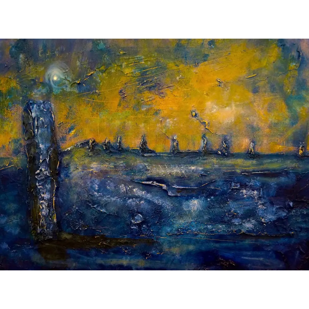 Brodgar Moonlight Orkney Art Prints Scottish Artist