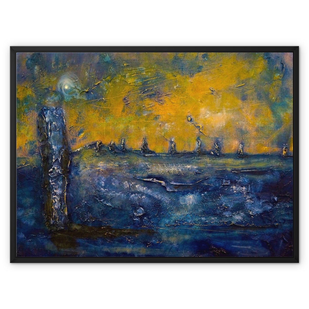 Brodgar Moonlight Orkney Painting | Framed Canvas Prints From Scotland