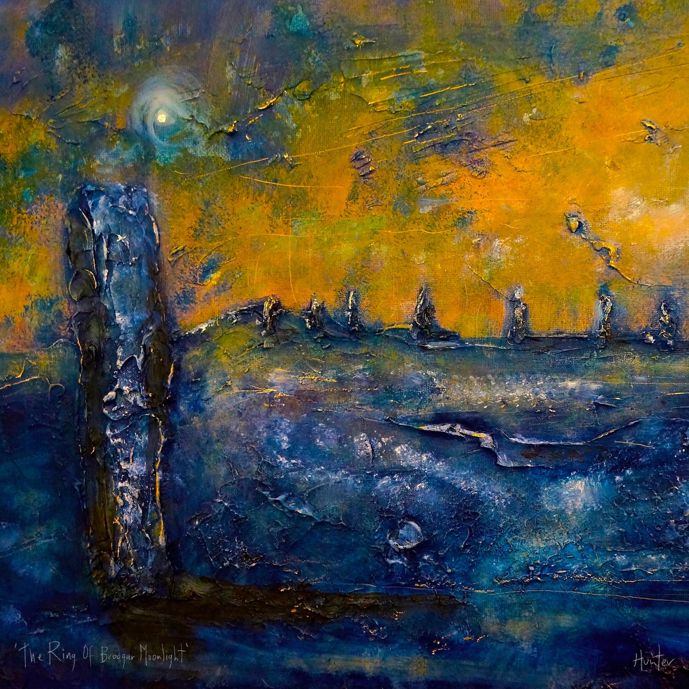 Brodgar Moonlight Orkney | Scotland In Your Pocket Art Print-Scotland In Your Pocket Framed Prints-Orkney Art Gallery-Paintings, Prints, Homeware, Art Gifts From Scotland By Scottish Artist Kevin Hunter