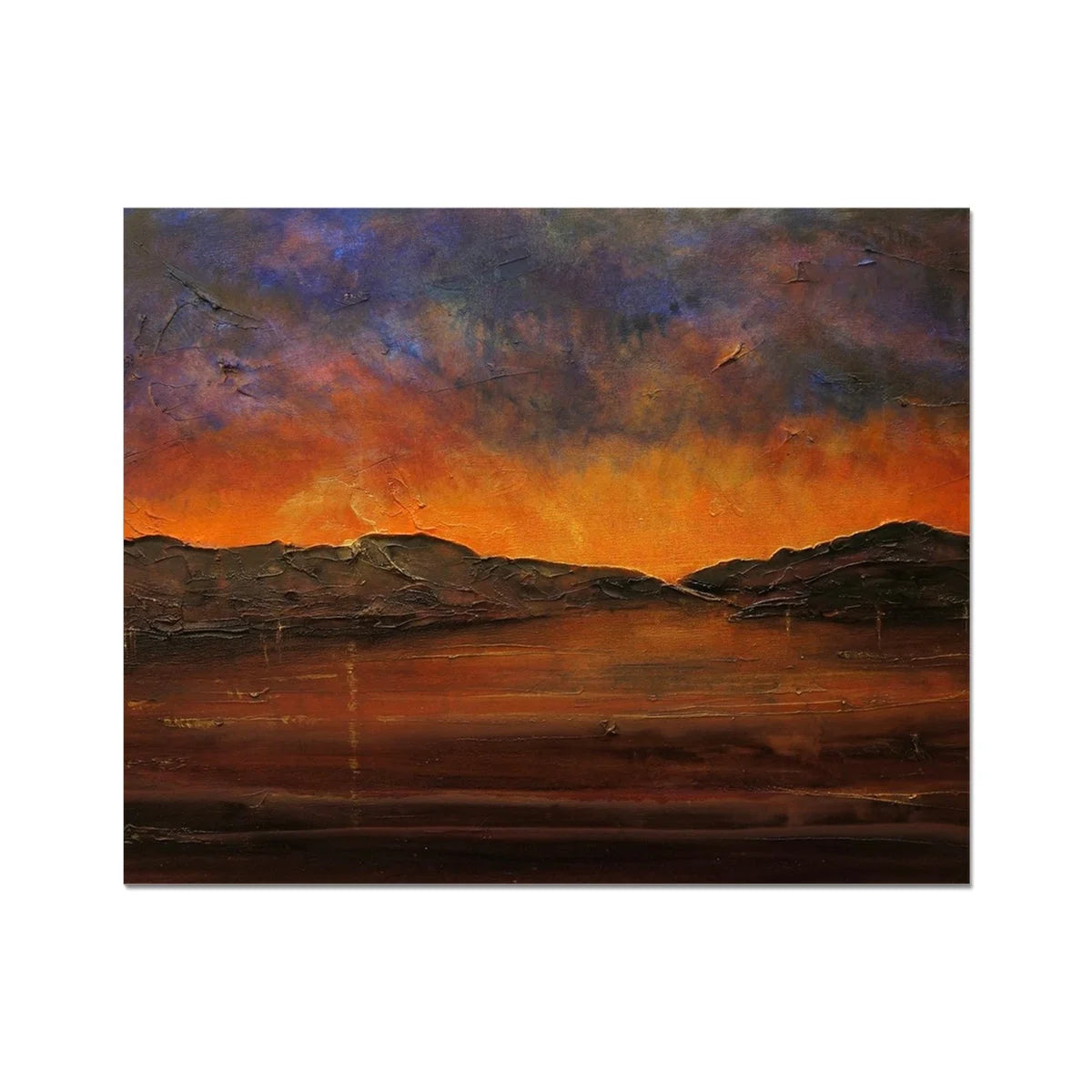 A Brooding Clyde Dusk Artist Proof Collector Print - River Art Gallery Scotland Worldwide Shipping Scottish Fine Prints and Paintings