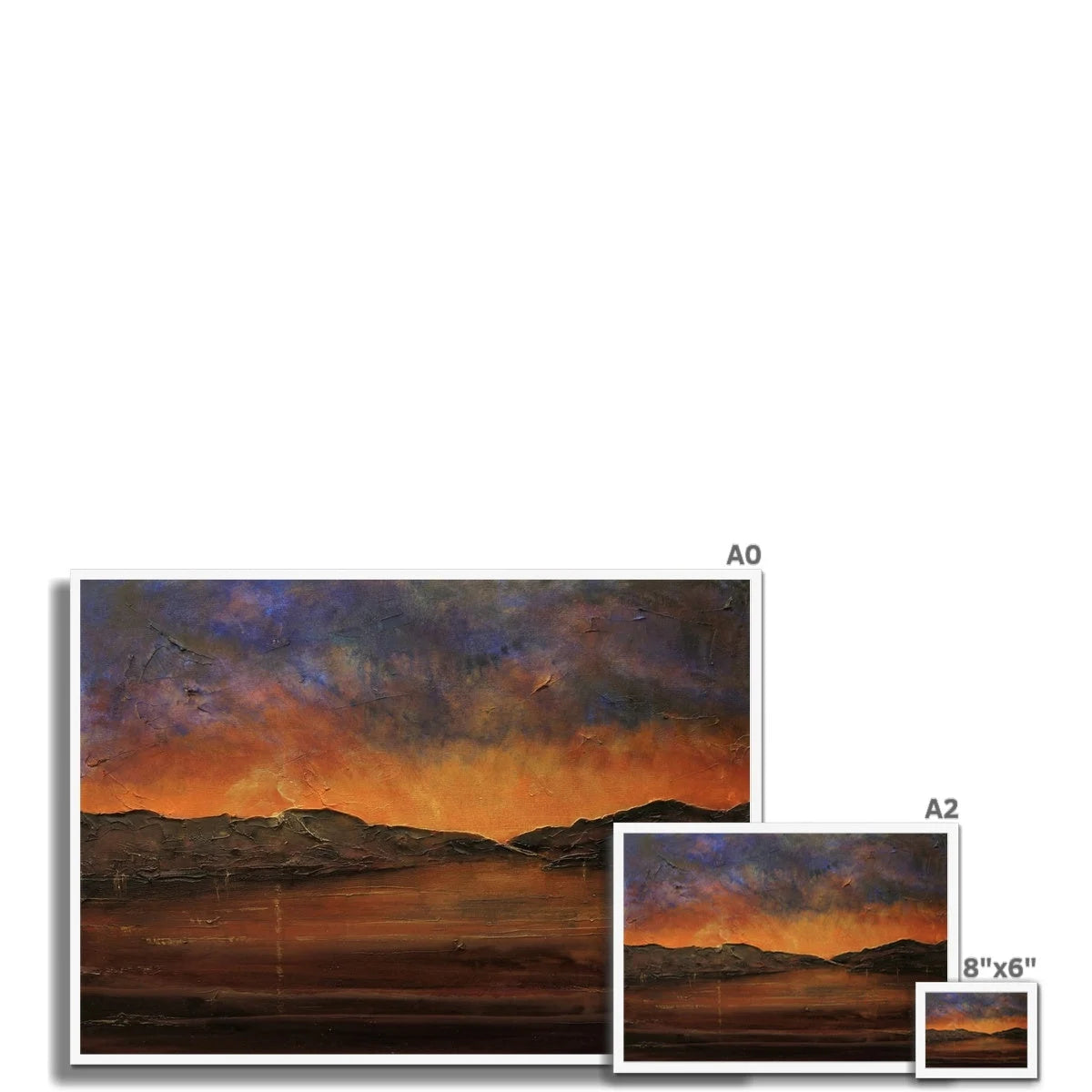 A Brooding Clyde Dusk Framed Print - River Art Gallery Scotland Worldwide Shipping Scottish Artist Fine Prints and Paintings Collection