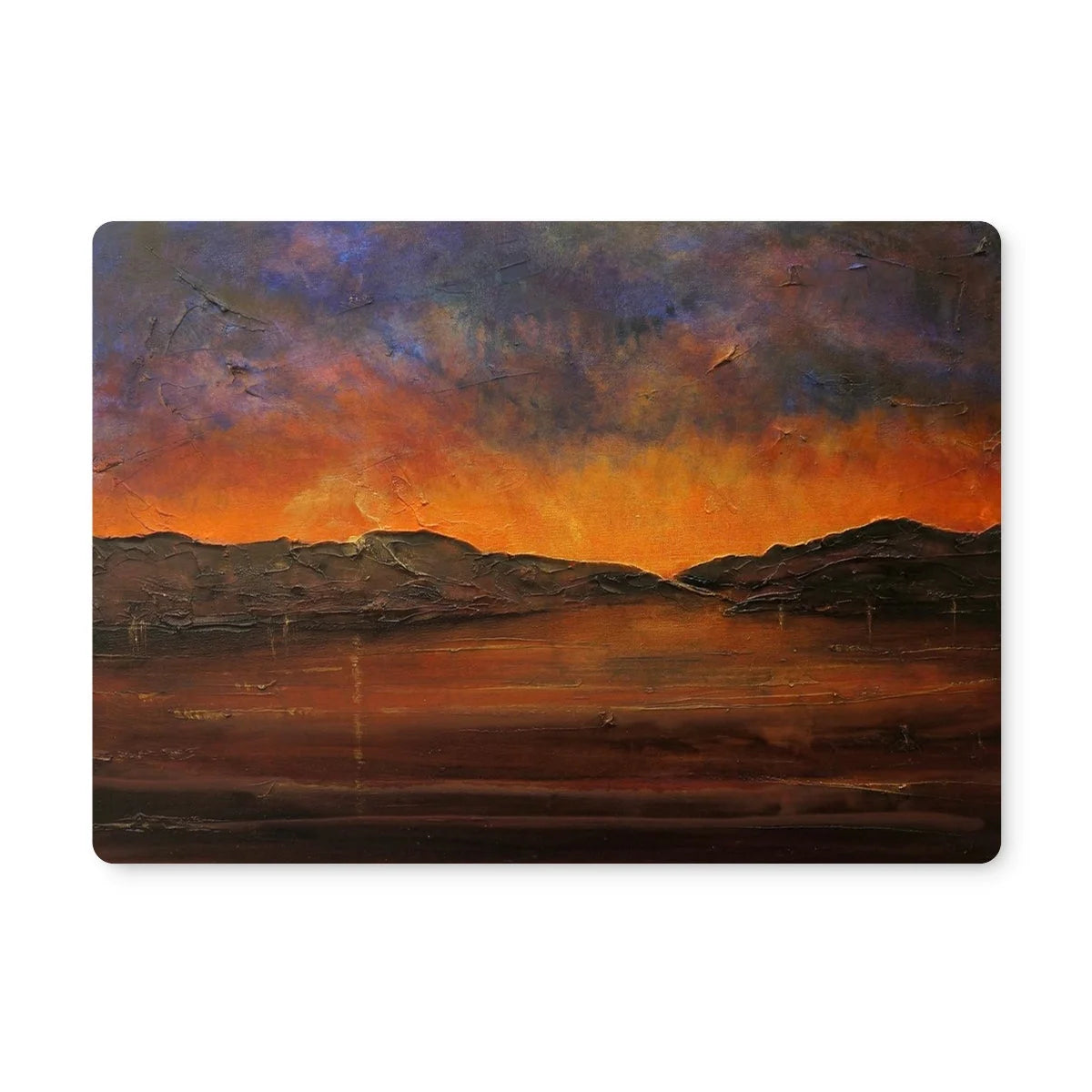 A Brooding Clyde Dusk Placemat - River Art Gallery Scotland Worldwide Shipping Scottish Prints