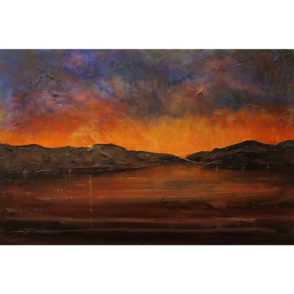A Brooding Clyde Dusk - Scottish Statement Interior Wall Art - River Gallery Scotland