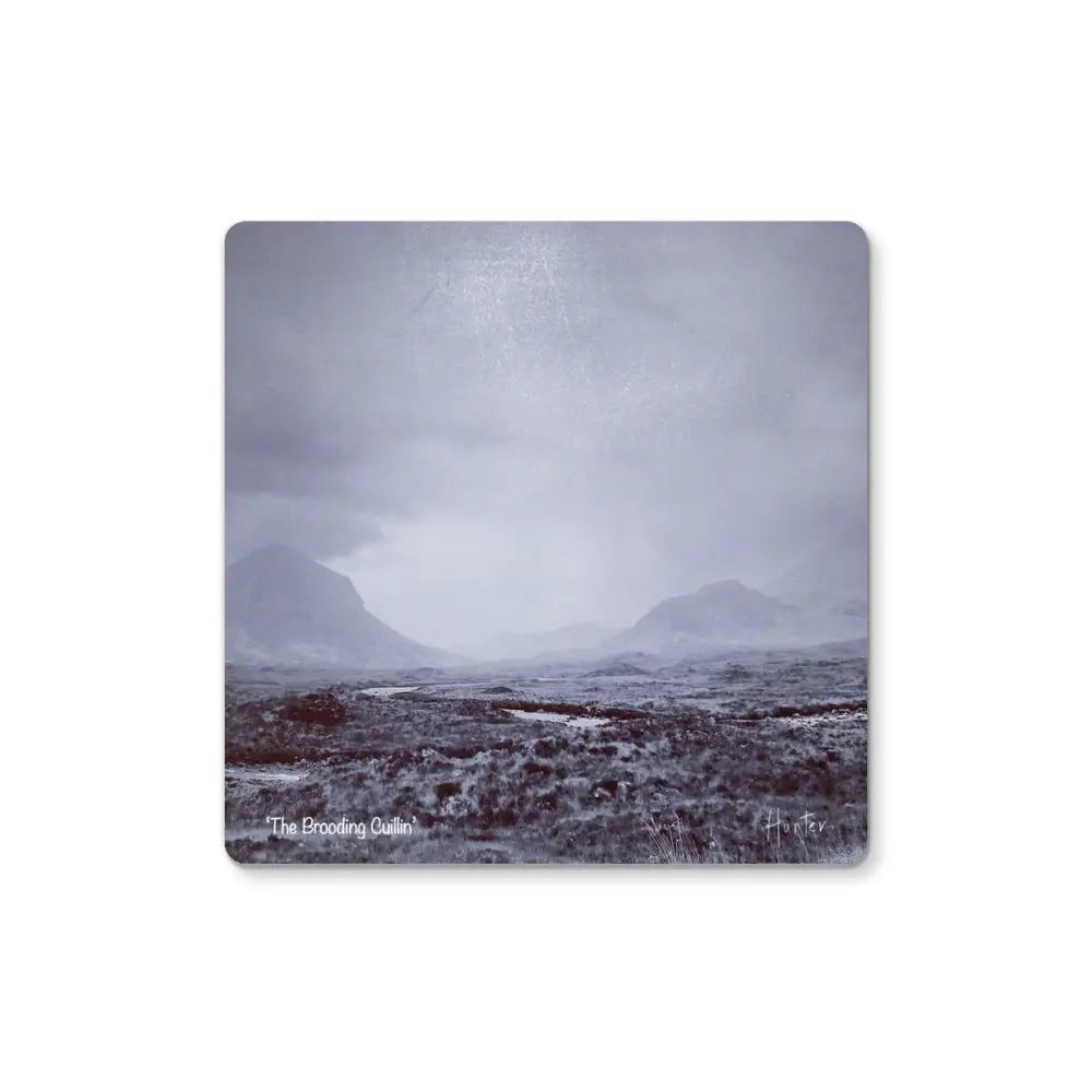 Kevin Hunter Scottish Art Gifts Coasters Brooding Cuillin Skye