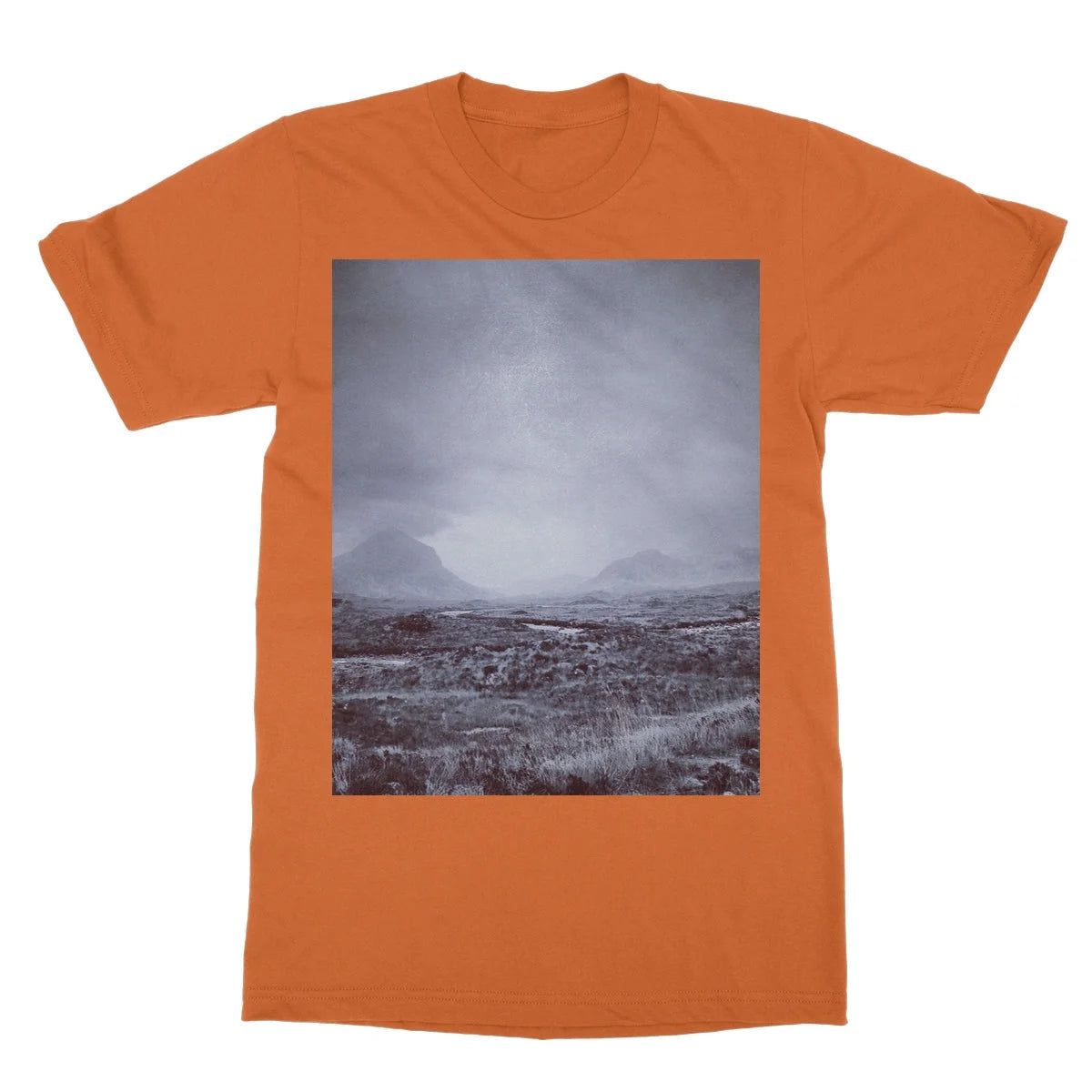The Brooding Cuillin Softstyle T-shirt - Skye Art Gallery Scotland Worldwide Shipping Paintings | Prints | Gifts