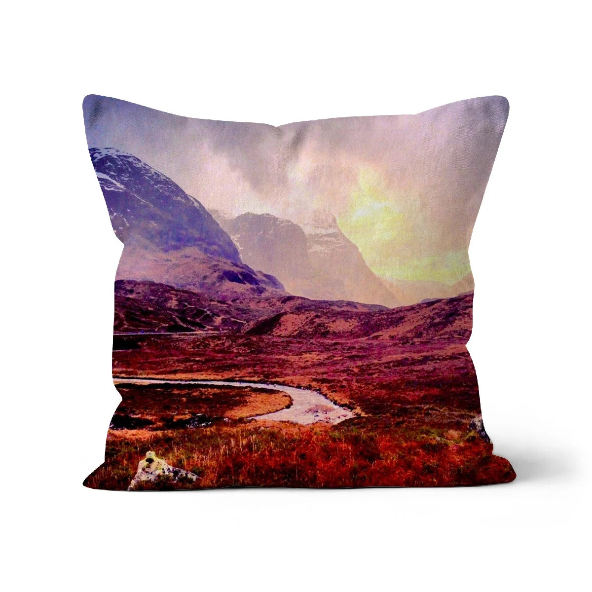 A Brooding Glencoe Cushion - Art Gallery Scotland Worldwide Shipping Paintings | Prints | Gifts