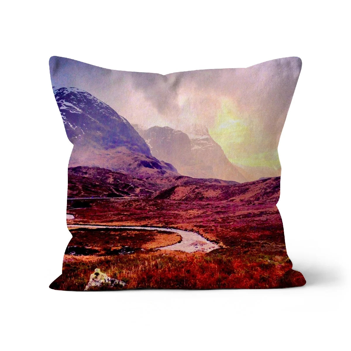 A Brooding Glencoe Cushion - Art Gallery Scotland Worldwide Shipping Paintings | Prints | Gifts