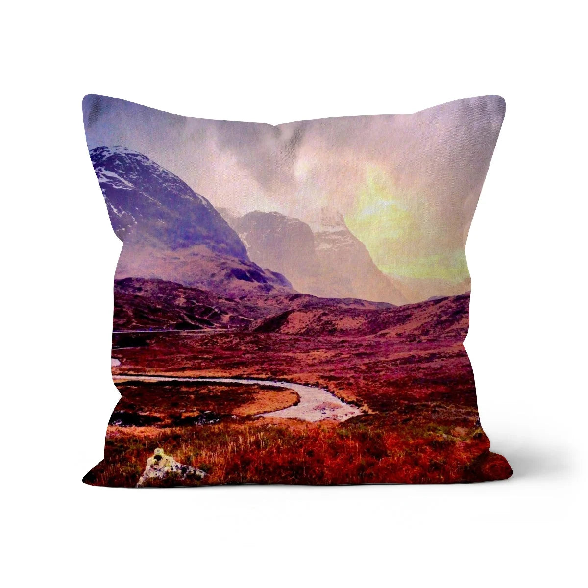 A Brooding Glencoe Cushion - Art Gallery Scotland Worldwide Shipping Paintings | Prints | Gifts