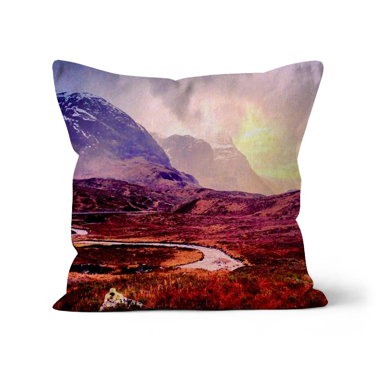 A Brooding Glencoe Cushion - Art Gallery Scotland Worldwide Shipping Paintings | Prints | Gifts