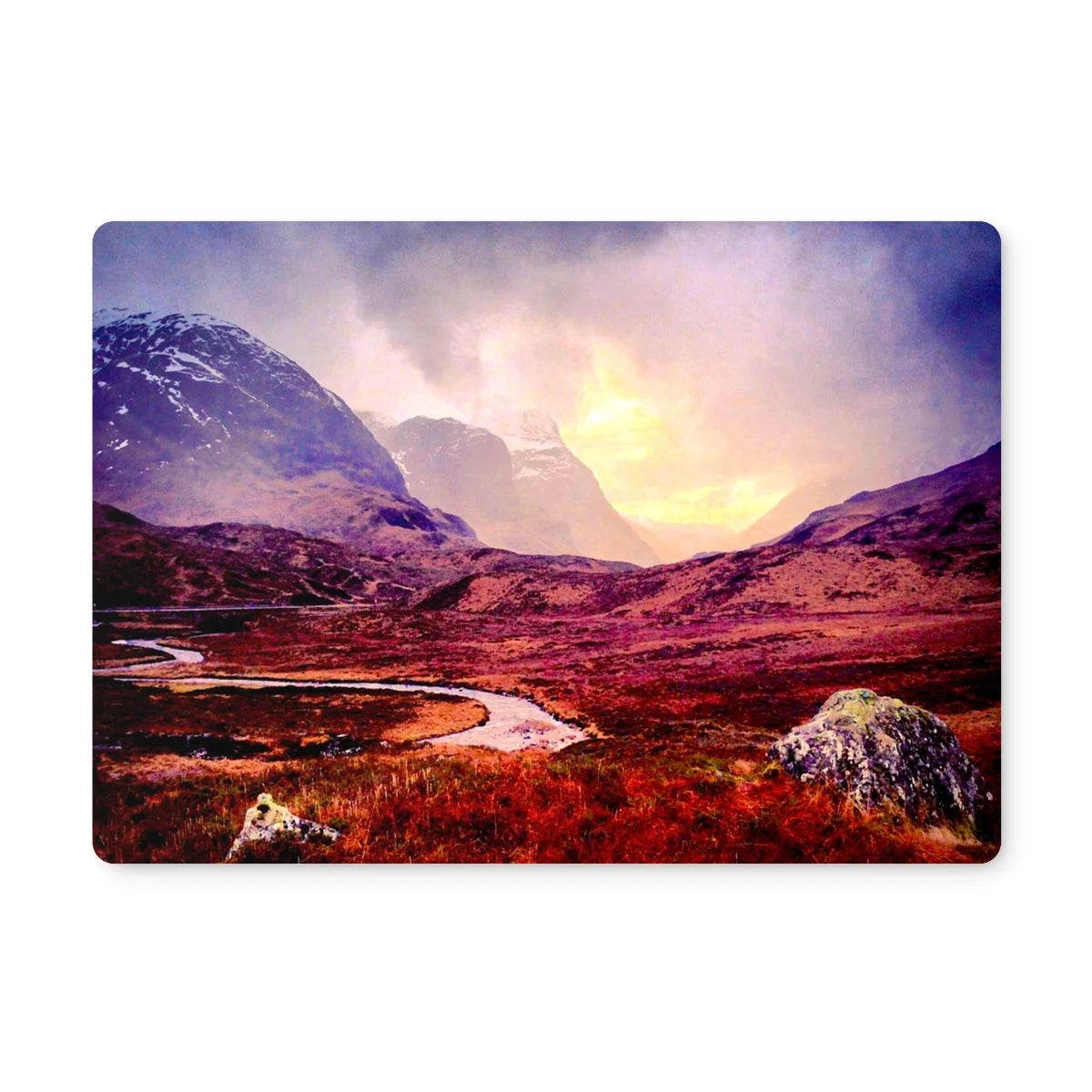 A Brooding Glencoe Placemat - Art Gallery Scotland Worldwide Shipping Paintings | Prints | Gifts
