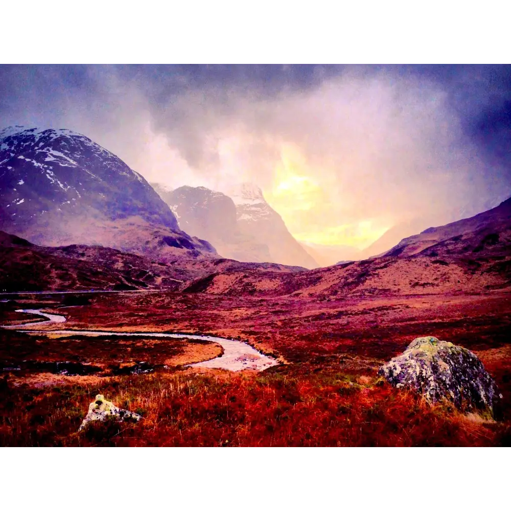 A Brooding Glencoe Wooden Art Block - Scottish - Gallery Scotland