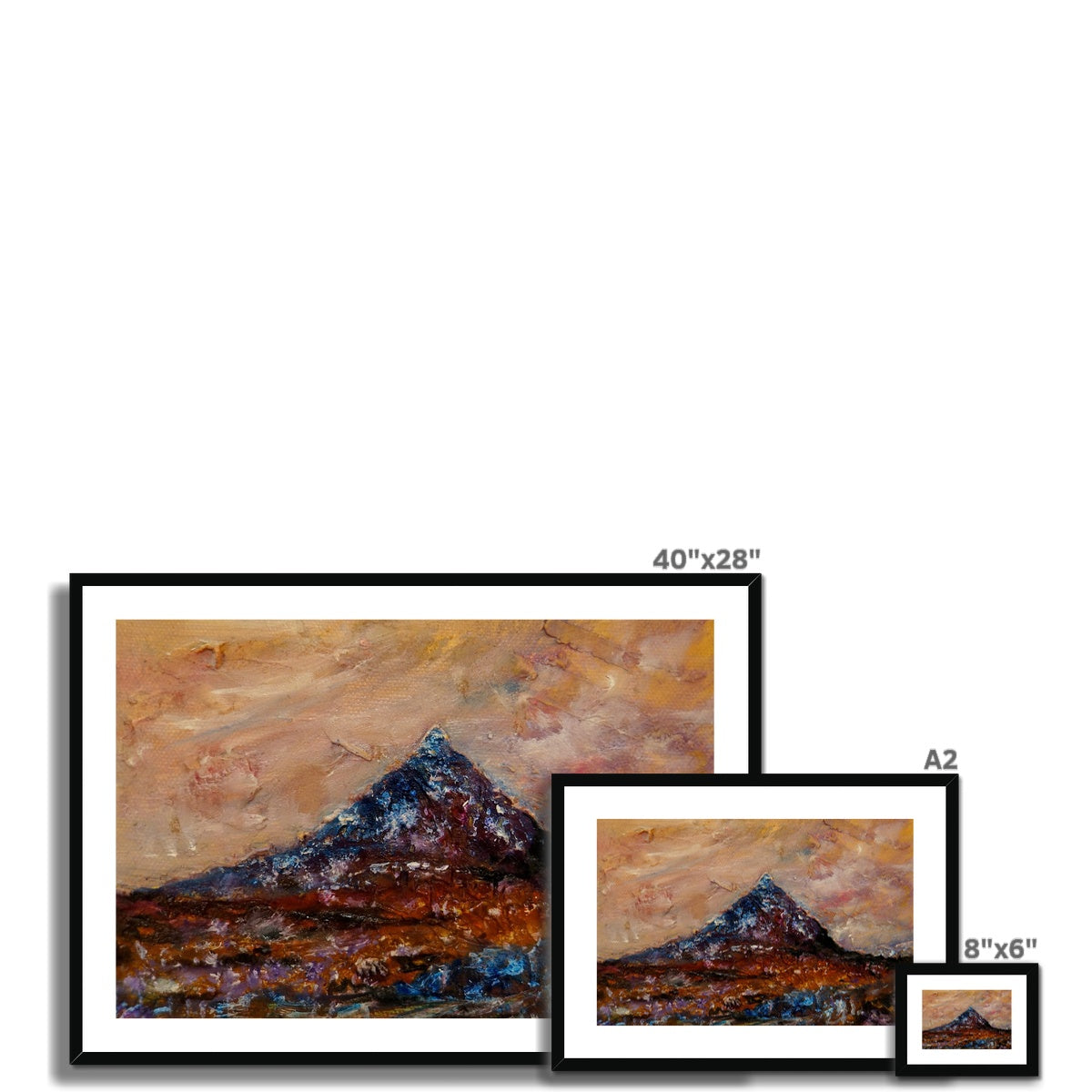 Buachaille Etive Mòr Painting | Framed & Mounted Prints From Scotland