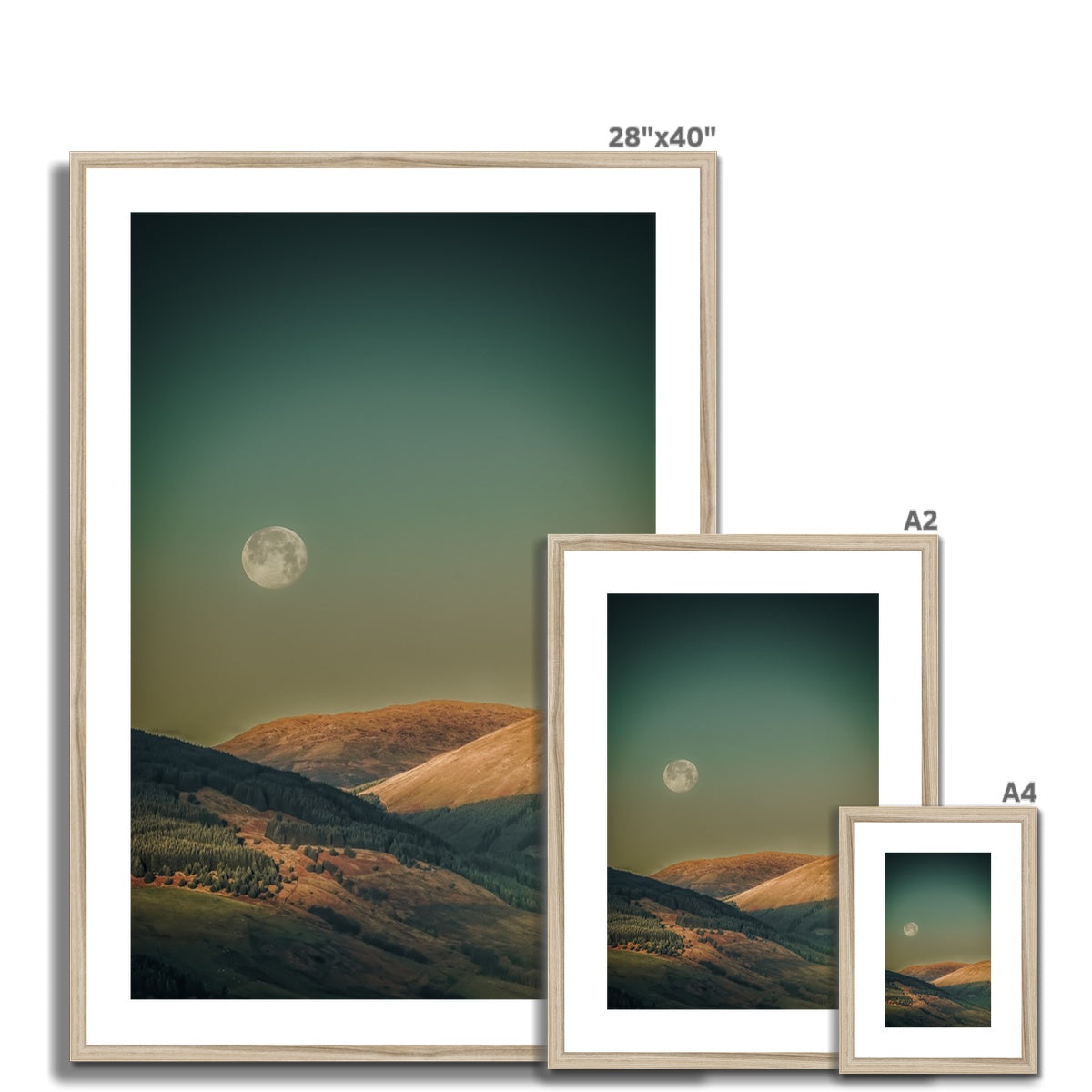 Argyll Moon Scottish Landscape Photography | Framed & Mounted Print