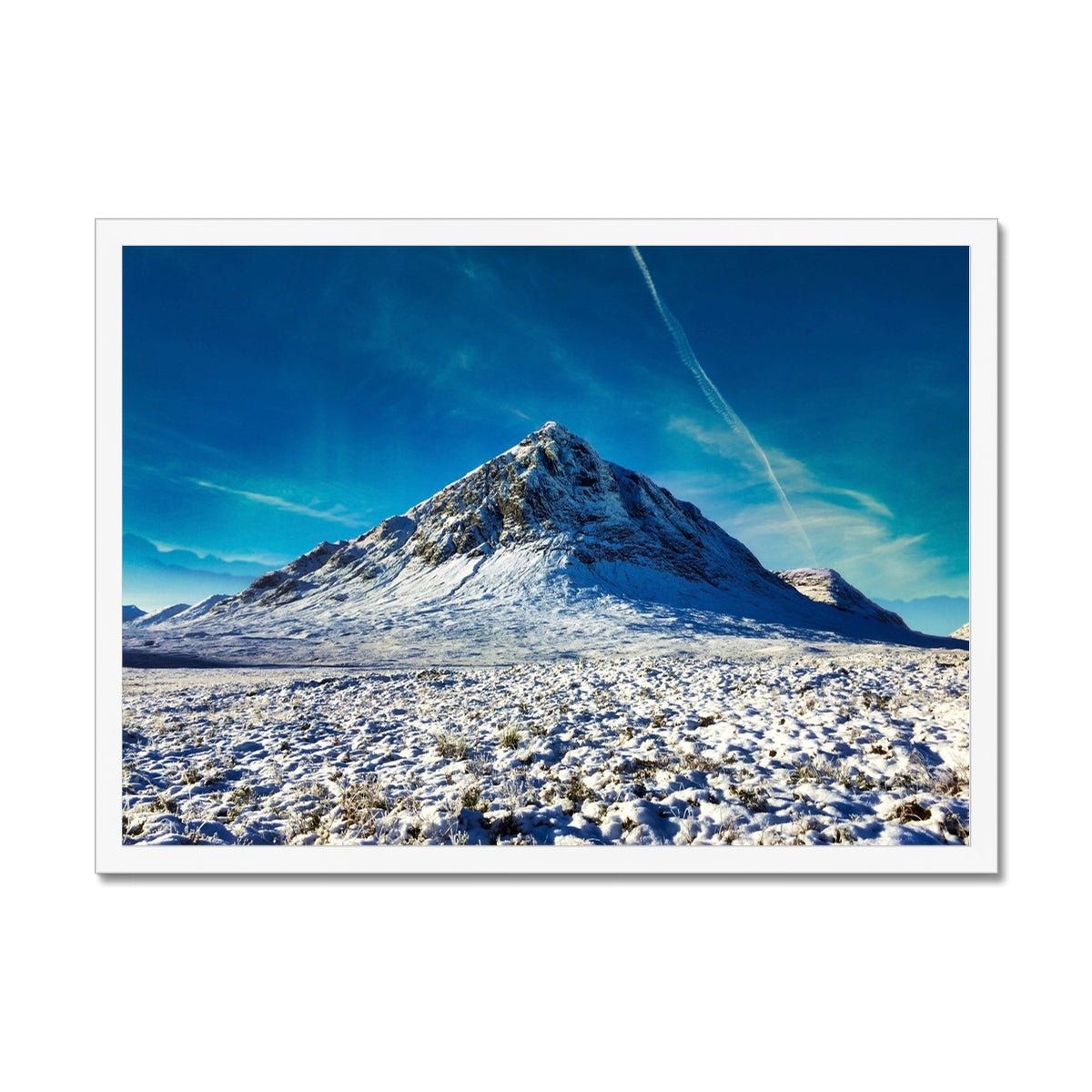 Buachaille Etive Mor Snow Glencoe Scottish Landscape Photography | Framed Print