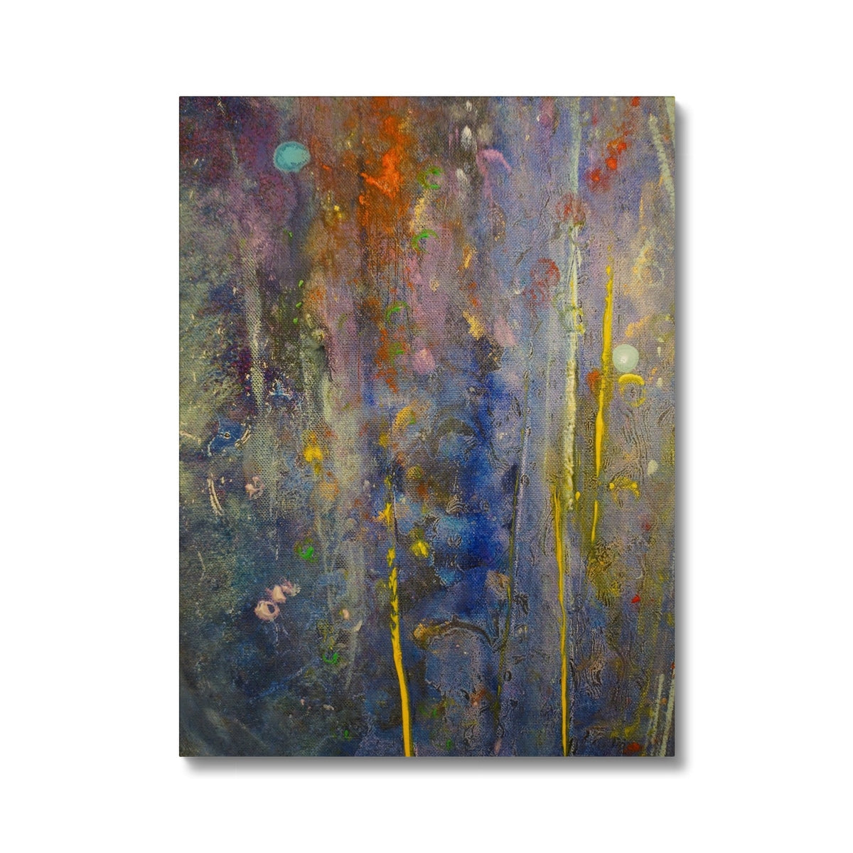 Cairngorms Waterfall Abstract Painting | Canvas From Scotland