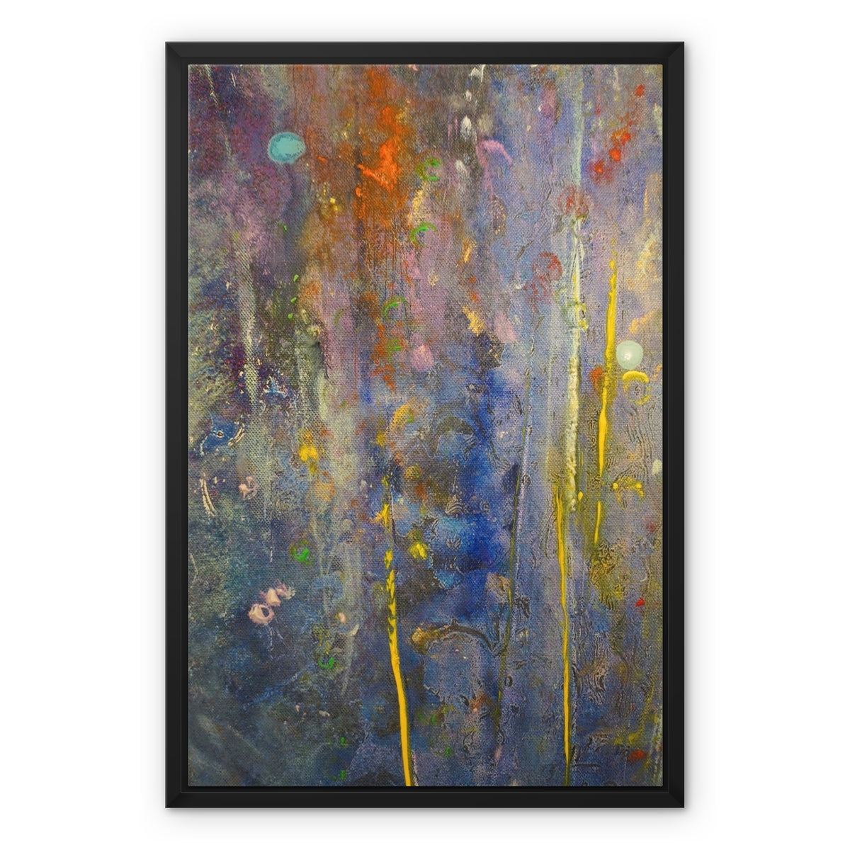 Cairngorms Waterfall Abstract Painting | Framed Canvas From Scotland