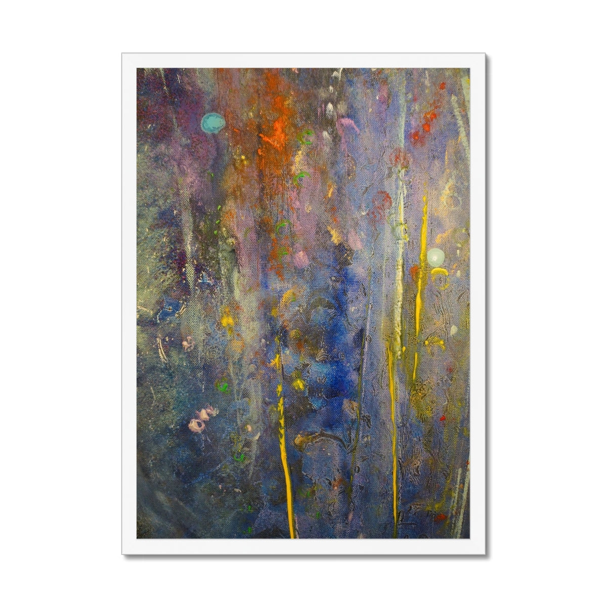 Cairngorms Waterfall Abstract Painting | Framed Prints From Scotland