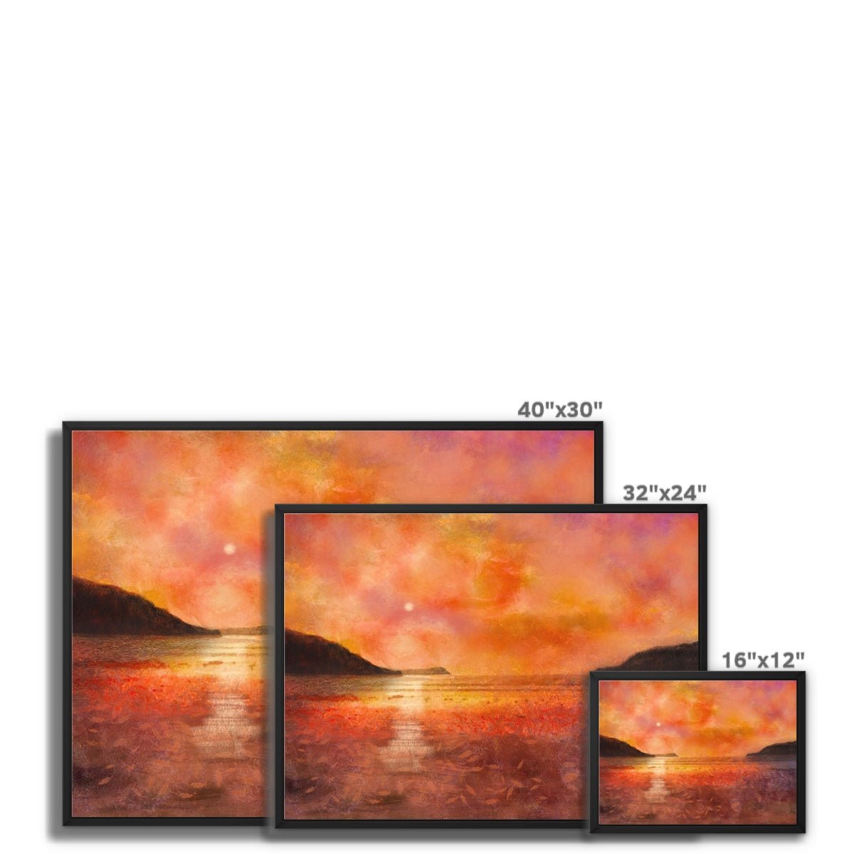 Calgary Beach Sunset Mull Painting | Framed Canvas Prints From Scotland