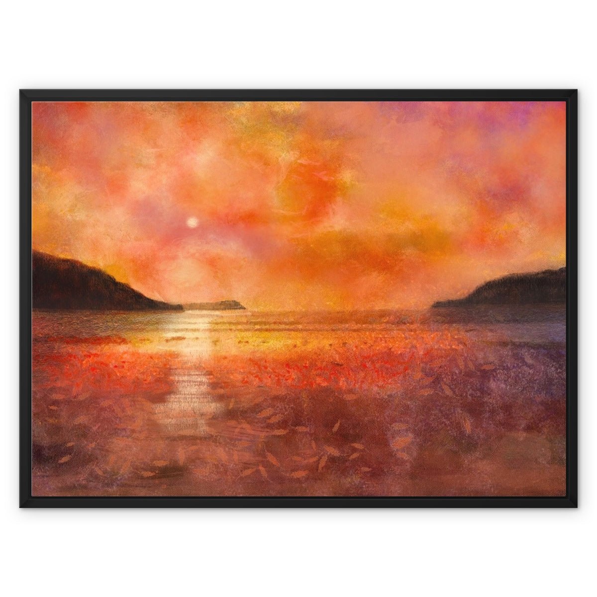 Calgary Beach Sunset Mull Painting | Framed Canvas Prints From Scotland