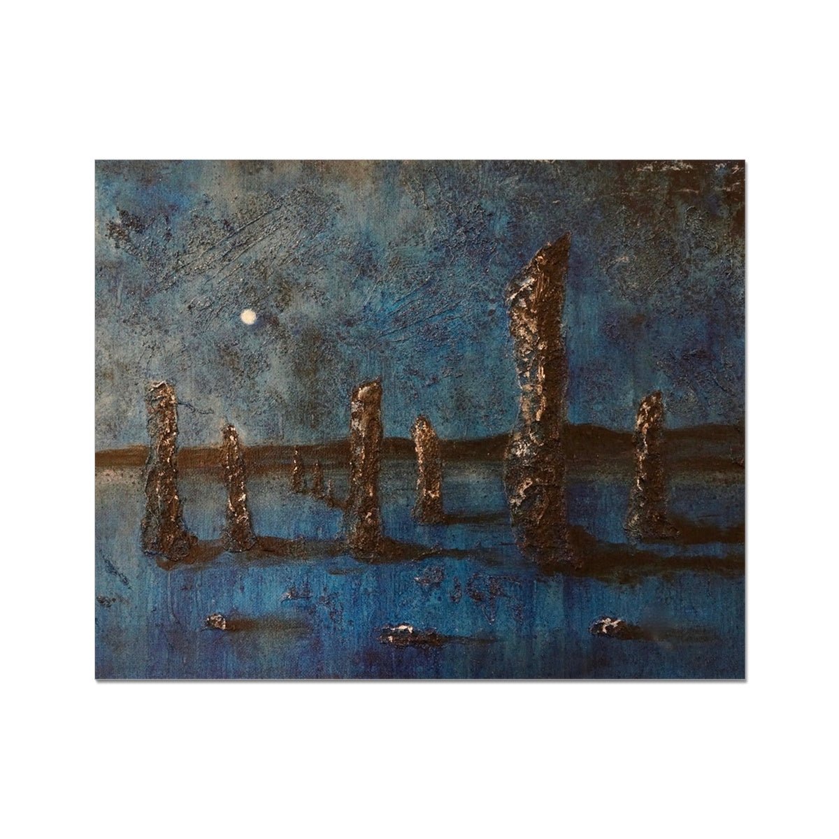 Callanish Moonlight Lewis Painting | Artist Proof Collector Prints From Scotland