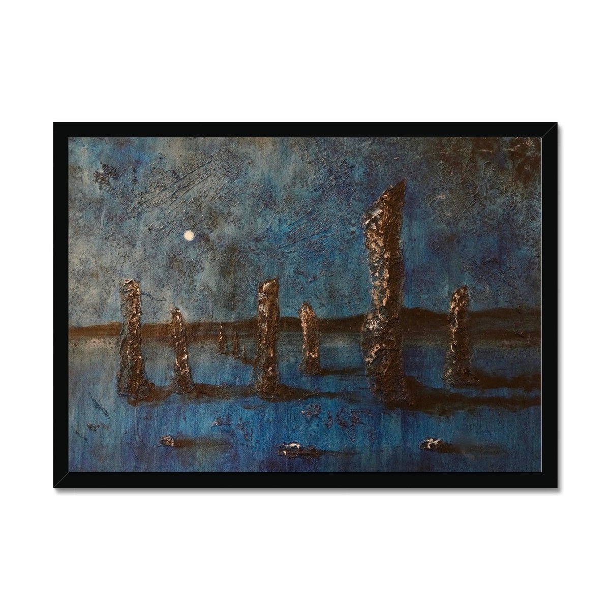 Callanish Moonlight Lewis Painting | Framed Prints From Scotland