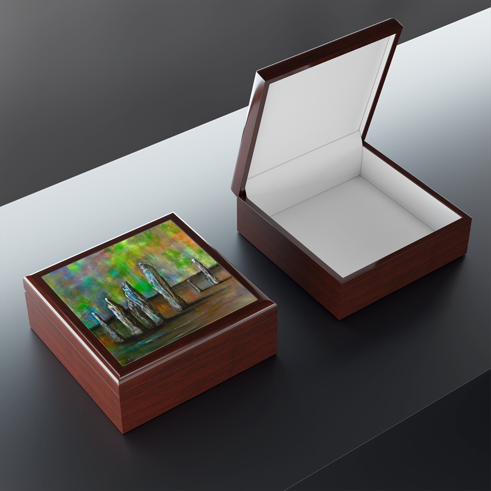 Callanish Northern Lights | Art Jewellery Box | Scotland