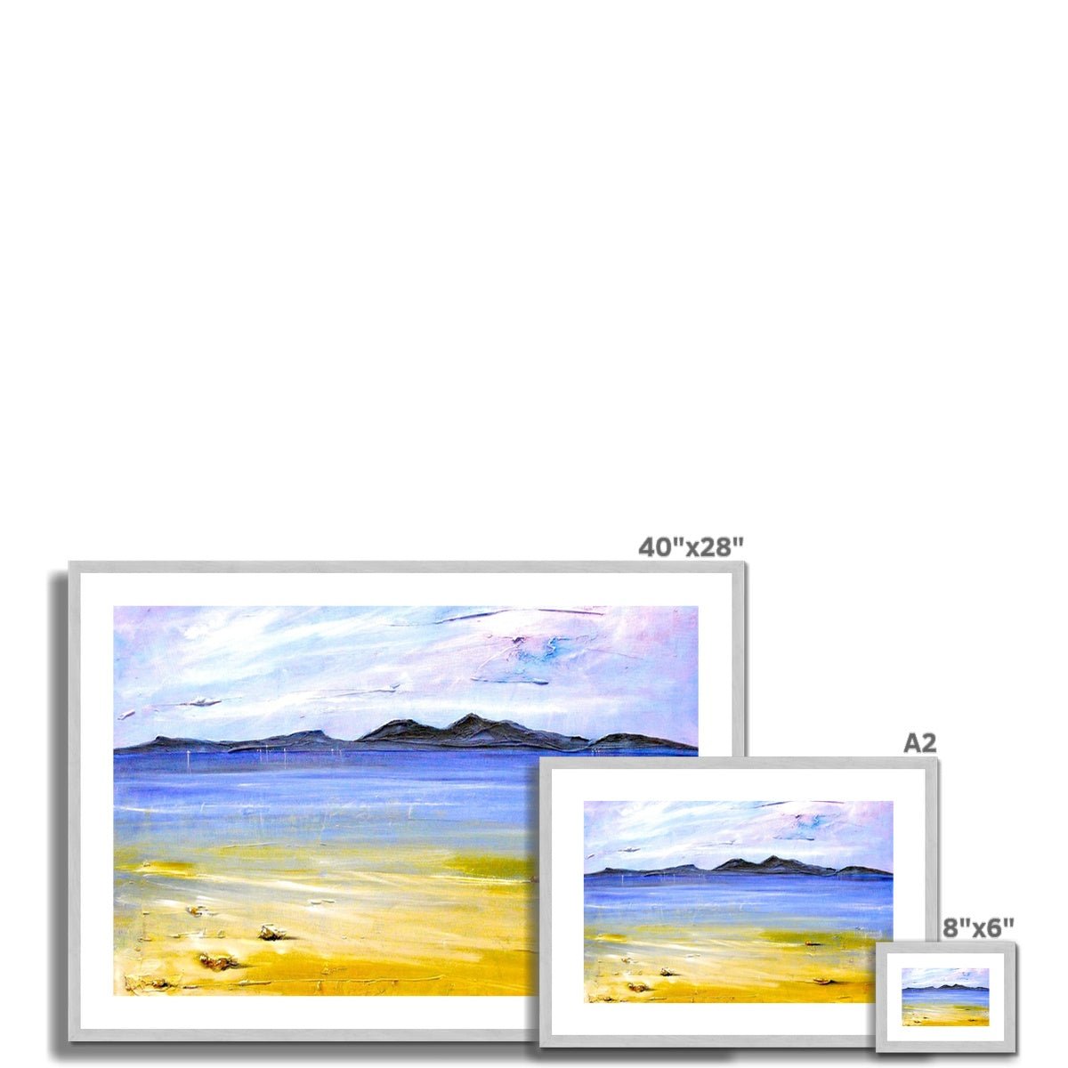 Camusdarach Beach Arisaig Painting | Antique Framed & Mounted Prints From Scotland