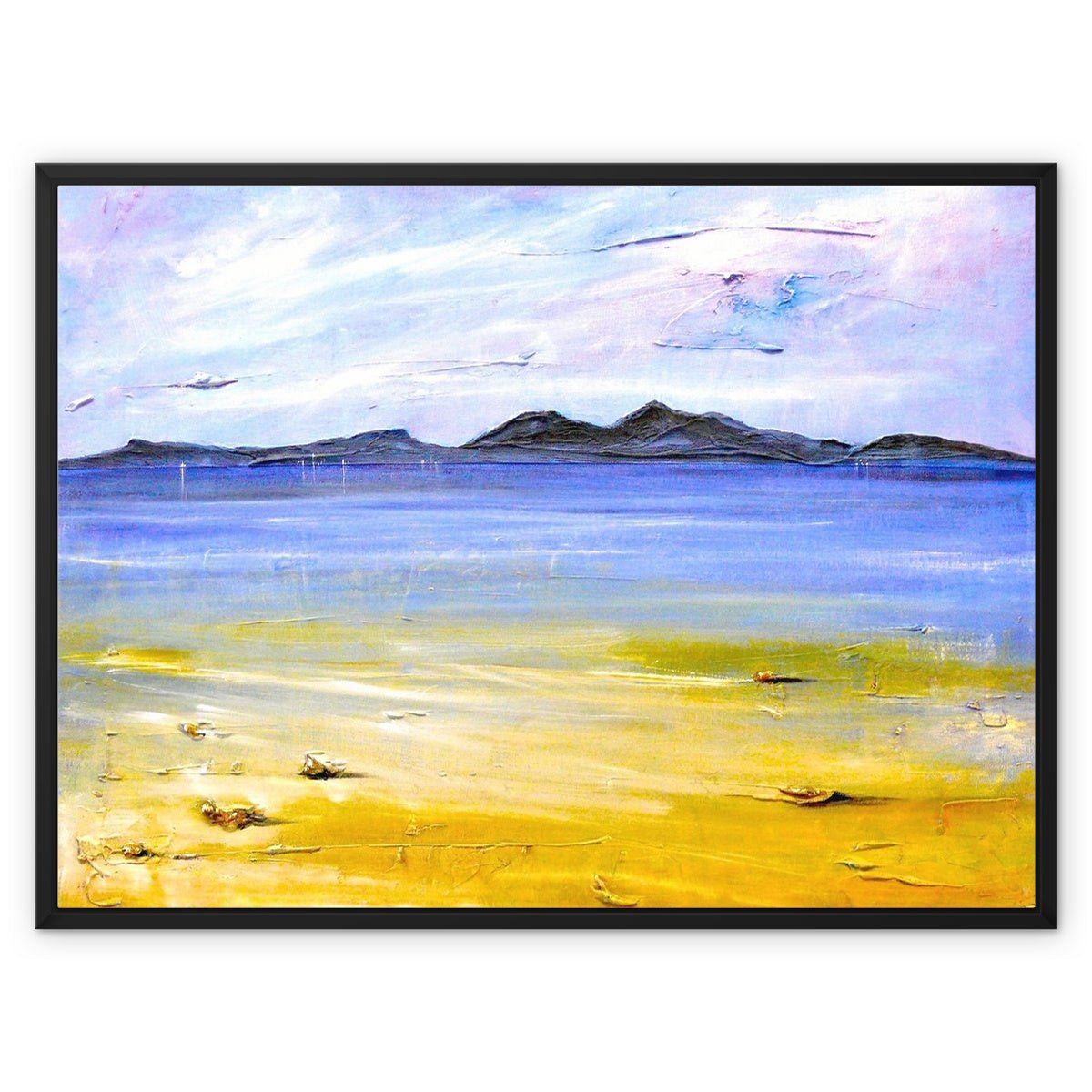 Camusdarach Beach Arisaig Painting | Framed Canvas From Scotland